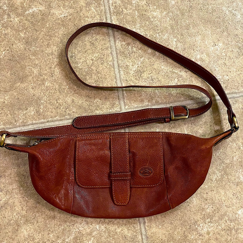 Tony Perotti all real leather cross body bag.